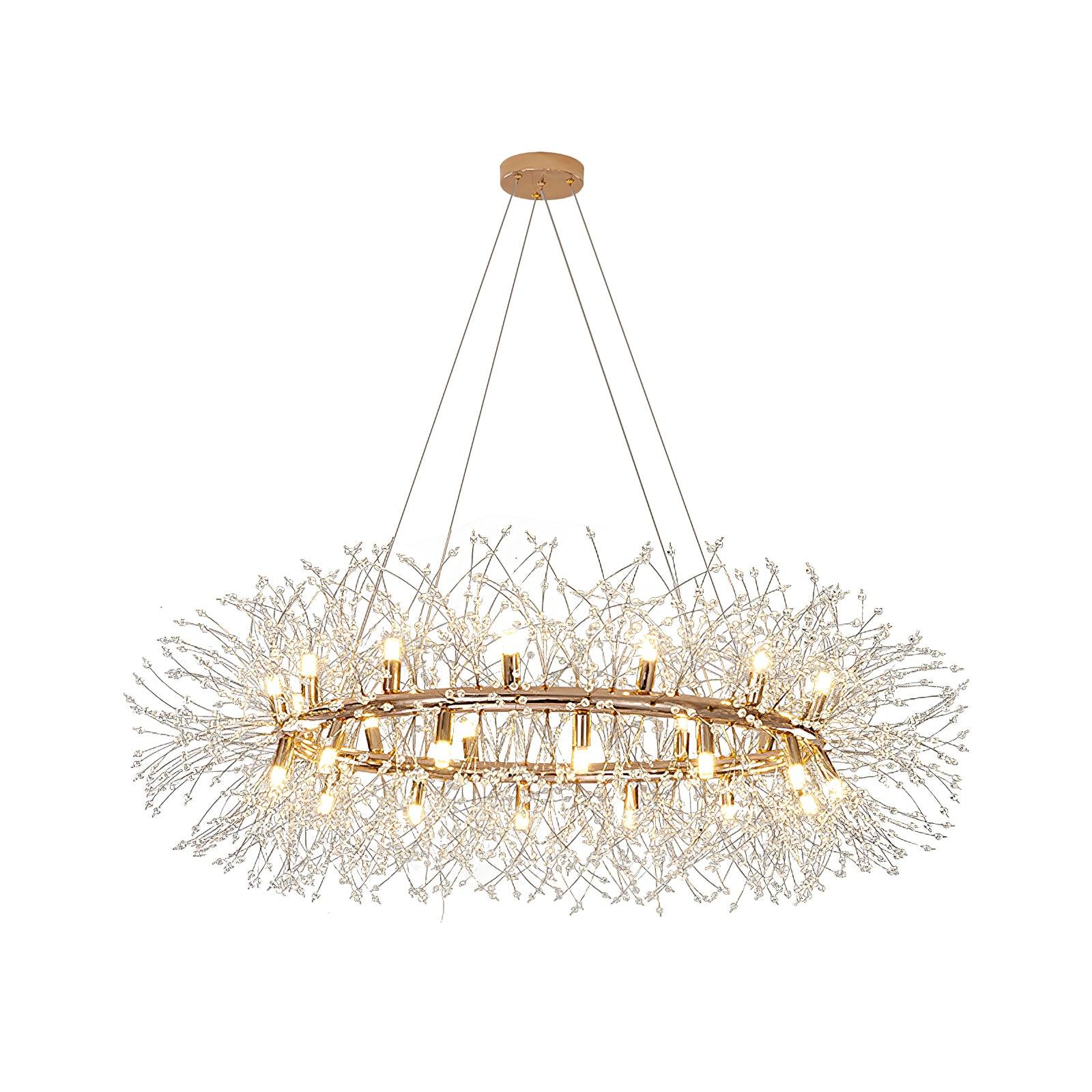 Lustra Chandelier Pissenlit Rond en Acier Inoxydable - Neutralighting
