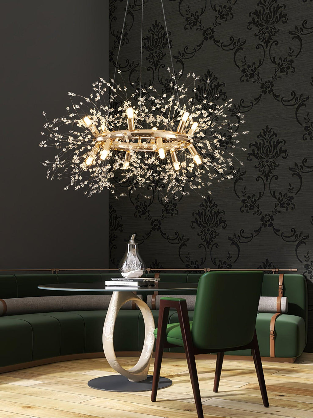 Lustra Chandelier Pissenlit Rond en Acier Inoxydable - Neutralighting