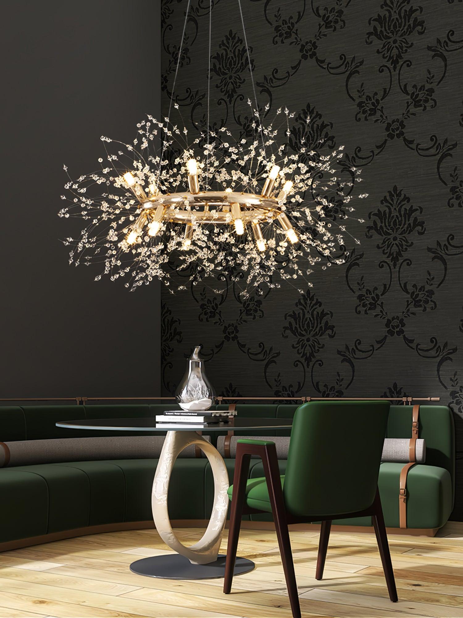 Lustra Chandelier Pissenlit Rond en Acier Inoxydable - Neutralighting