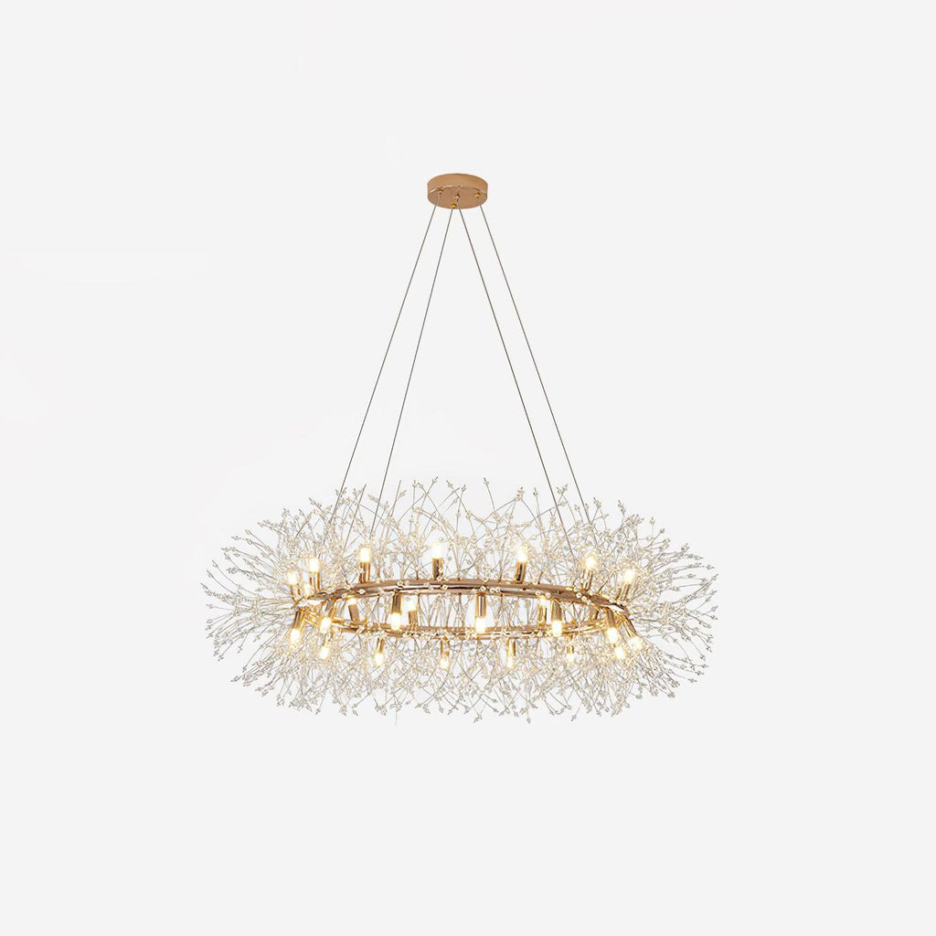 Lustra Chandelier Pissenlit Rond en Acier Inoxydable - Neutralighting