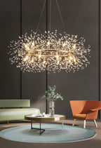 Lustra Chandelier Pissenlit Rond en Acier Inoxydable - Neutralighting
