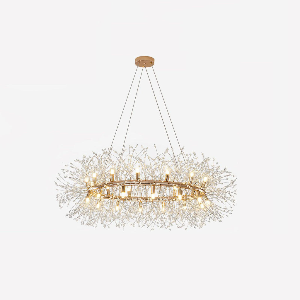 Lustra Chandelier Pissenlit Rond en Acier Inoxydable - Neutralighting