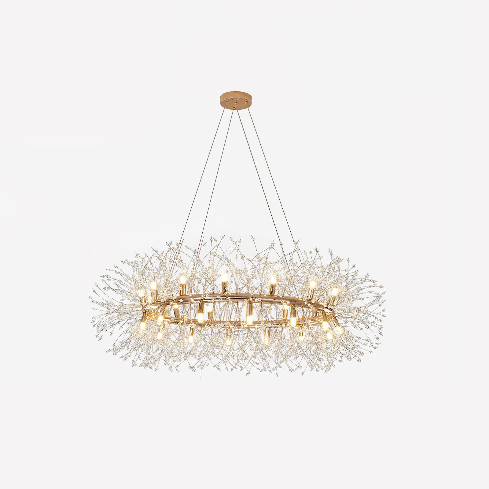 Lustra Chandelier Pissenlit Rond en Acier Inoxydable - Neutralighting
