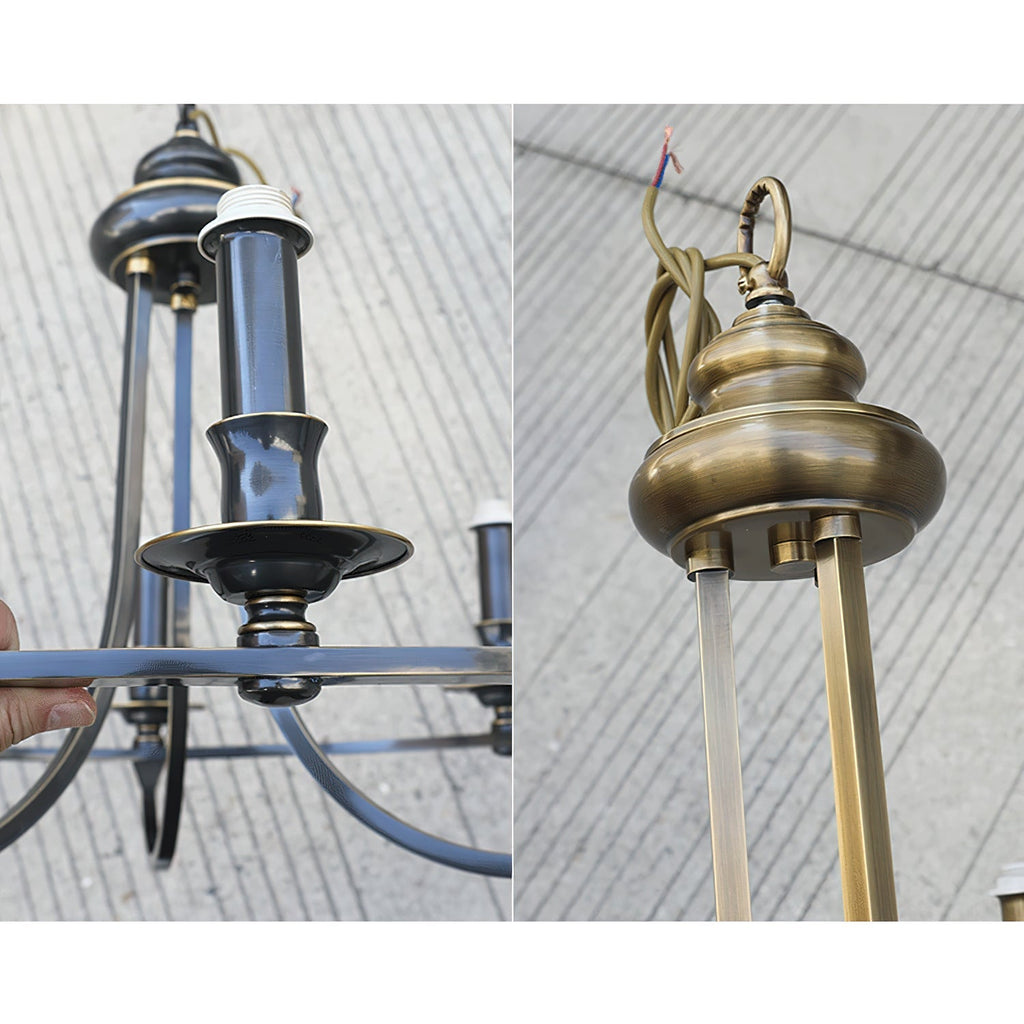 Plume Lustre En Tissu Et Laiton De Style Vintage élégant - Neutralighting