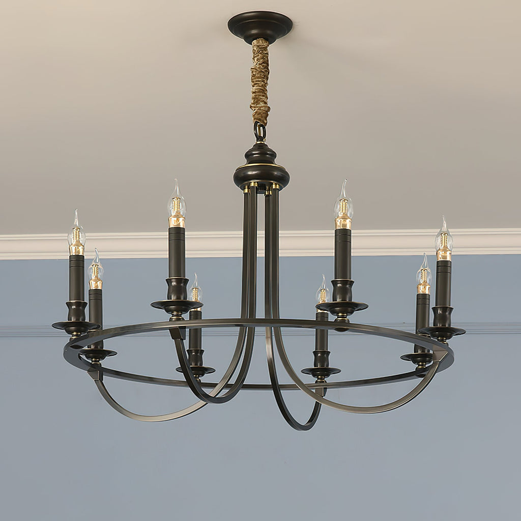 Plume Lustre En Tissu Et Laiton De Style Vintage élégant - Neutralighting