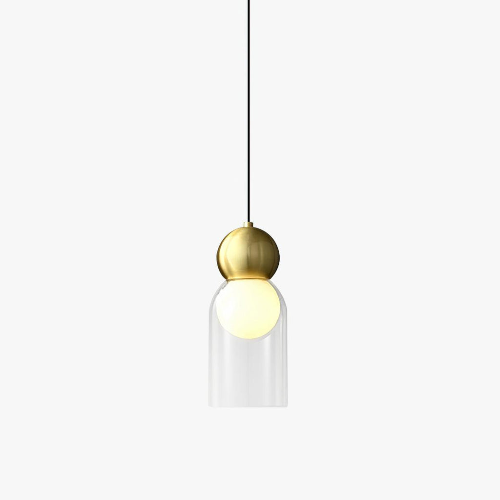 Solara Suspension en Laiton Verre Nordique Géométrique - Neutralighting