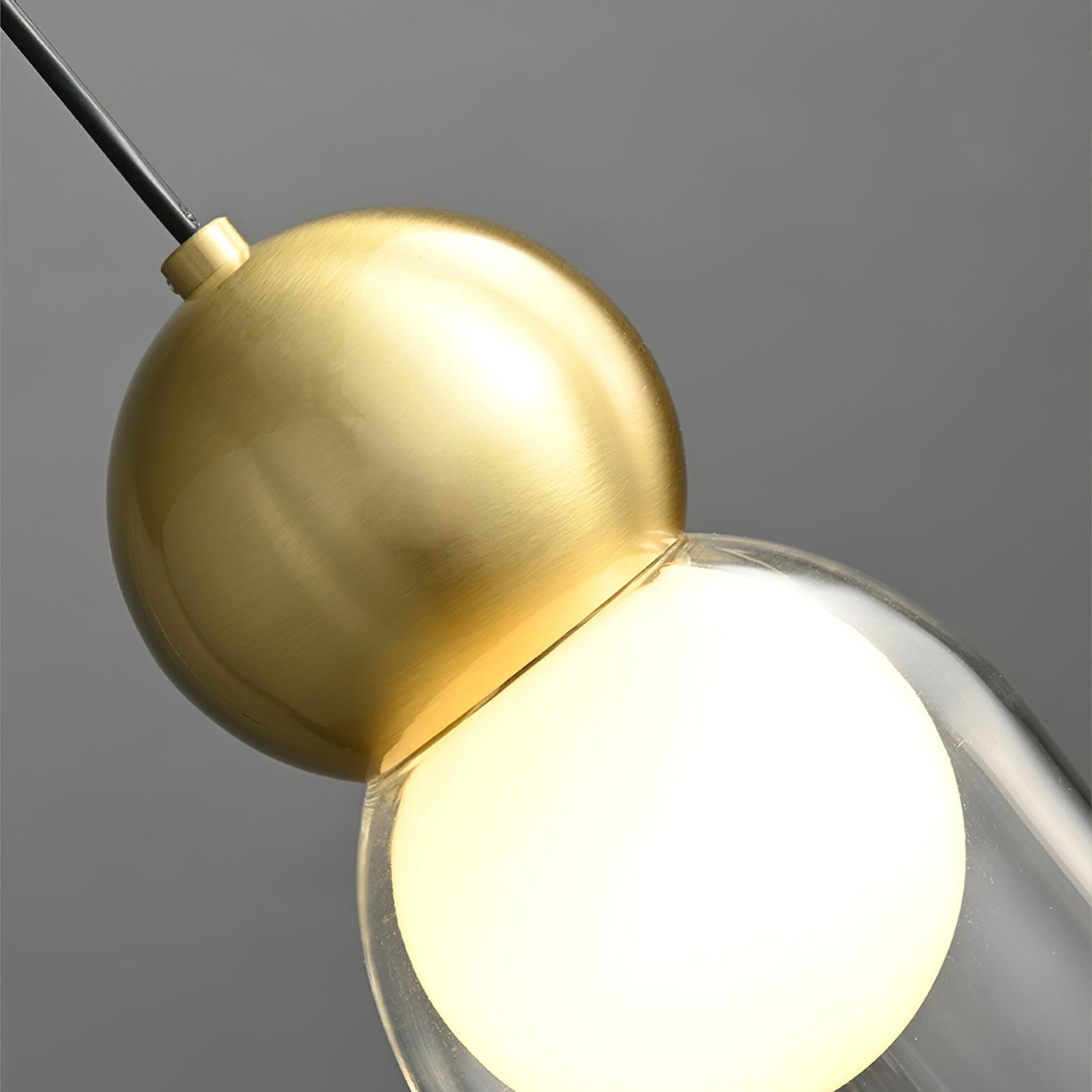 Solara Suspension en Laiton Verre Nordique Géométrique - Neutralighting