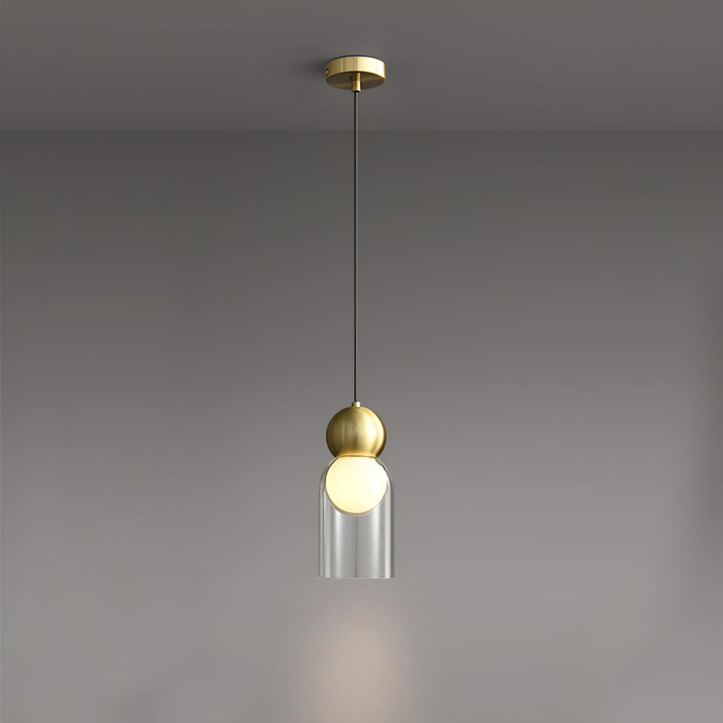 Solara Suspension en Laiton Verre Nordique Géométrique - Neutralighting