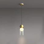 Solara Suspension en Laiton Verre Nordique Géométrique - Neutralighting