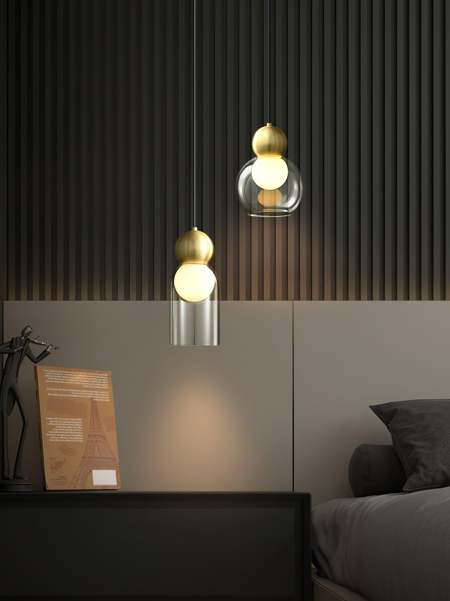 Solara Suspension en Laiton Verre Nordique Géométrique - Neutralighting