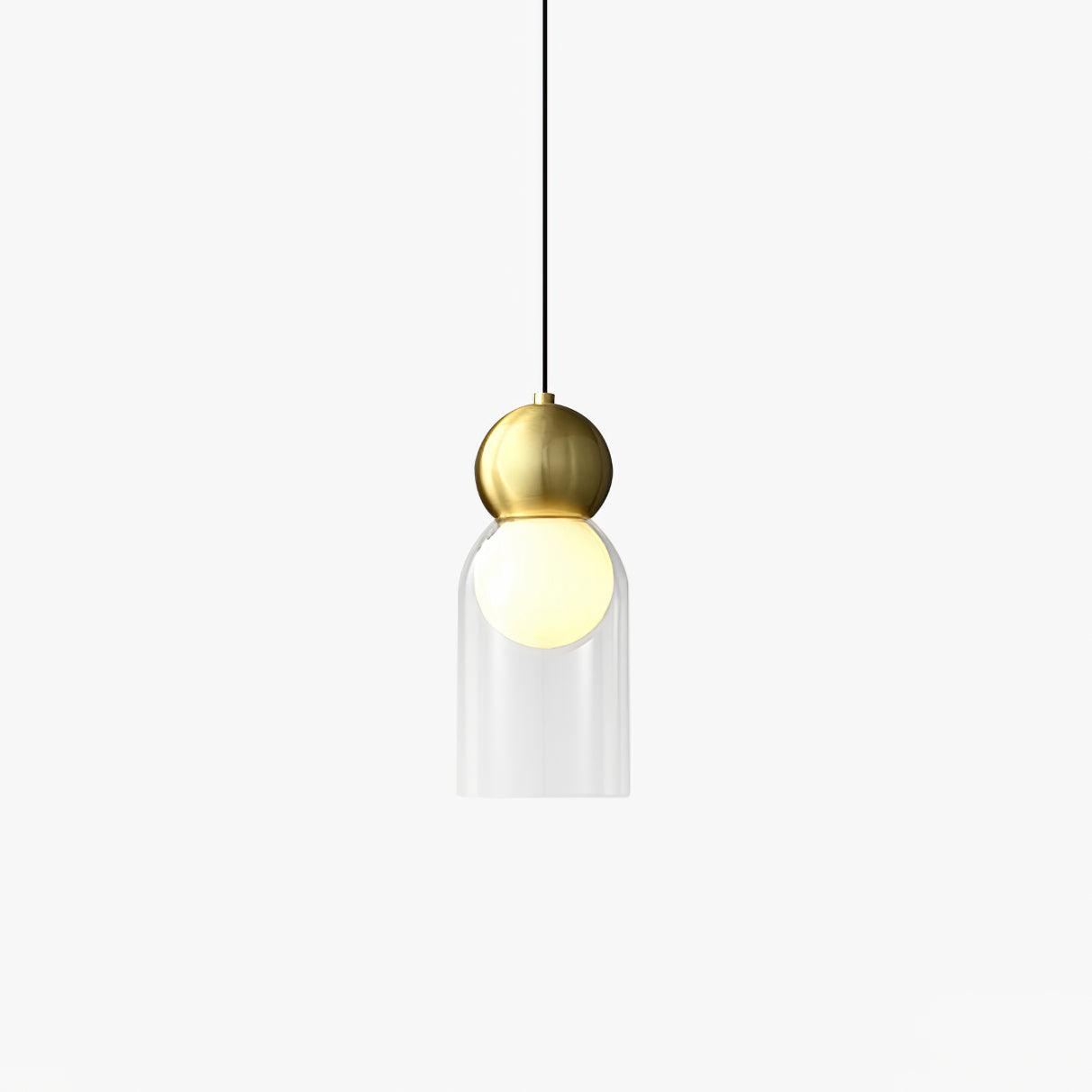Solara Suspension en Laiton Verre Nordique Géométrique - Neutralighting