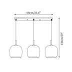 June Suspension Luminaire Design Verre Gris Fumé - Neutralighting