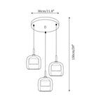 June Suspension Luminaire Design Verre Gris Fumé - Neutralighting