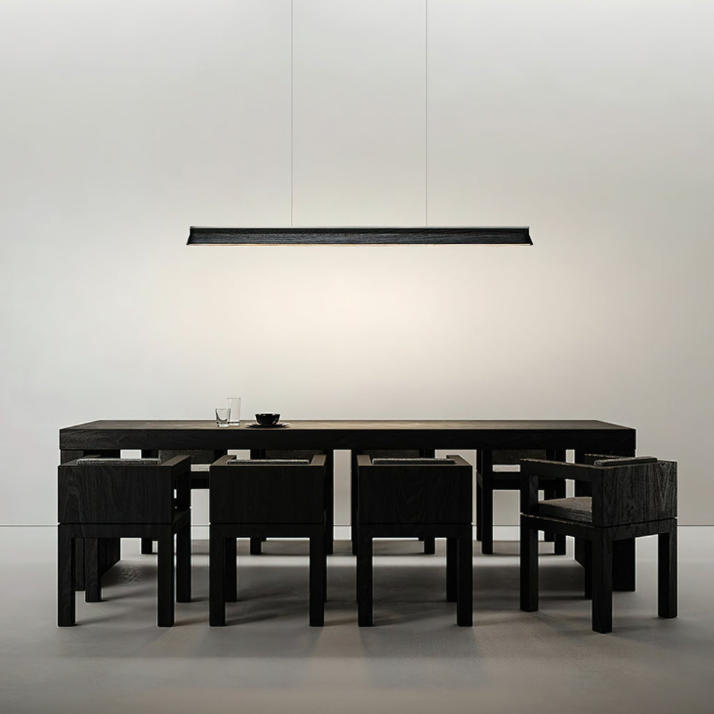 Lustra Suspension Lampe Poutre en Bois Minimaliste - Neutralighting
