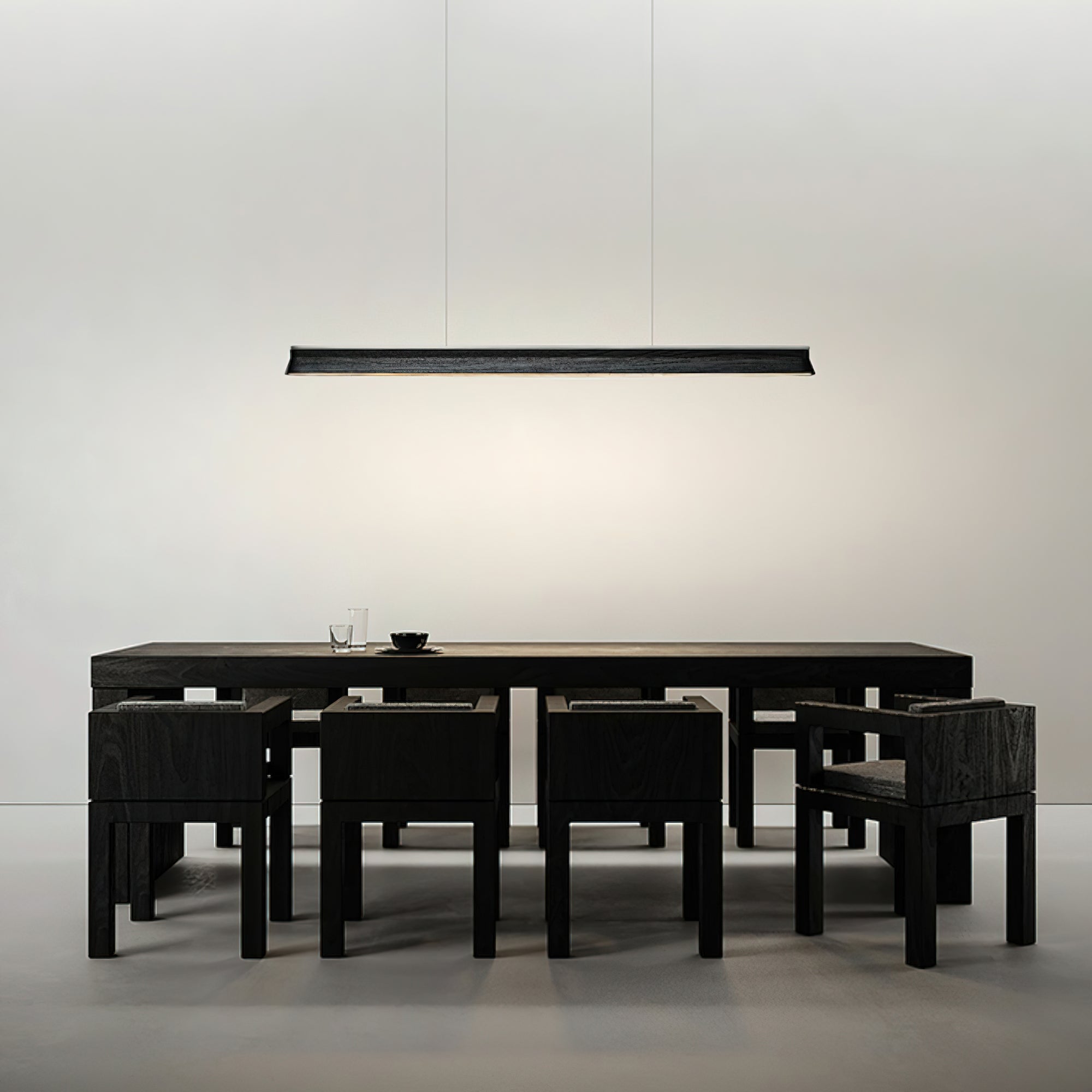 Lustra Suspension Lampe Poutre en Bois Minimaliste - Neutralighting