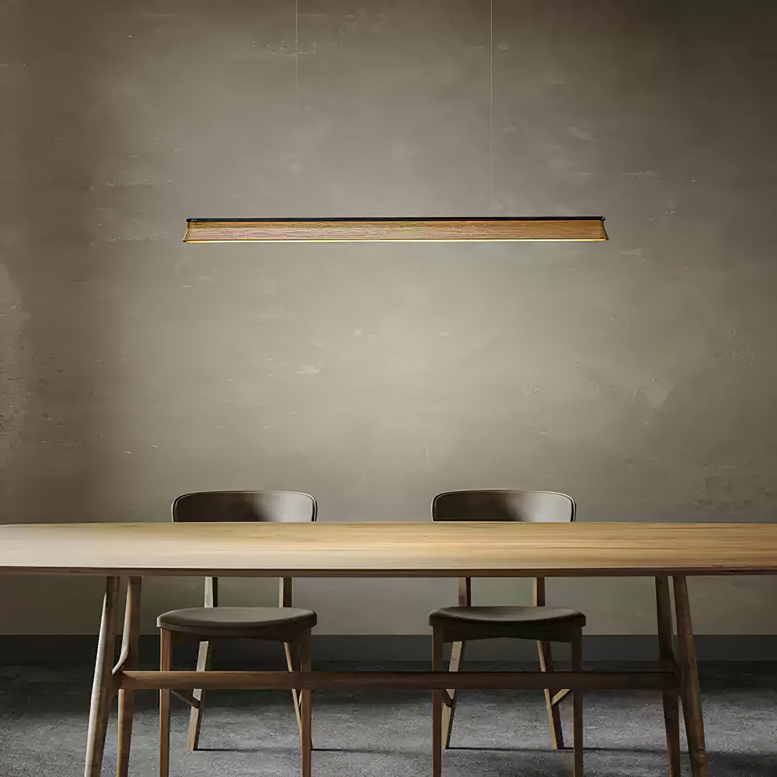 Lustra Suspension Lampe Poutre en Bois Minimaliste - Neutralighting