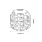 Danya Lampe Extérieure Cylindre en Rattan Solaire - Neutralighting