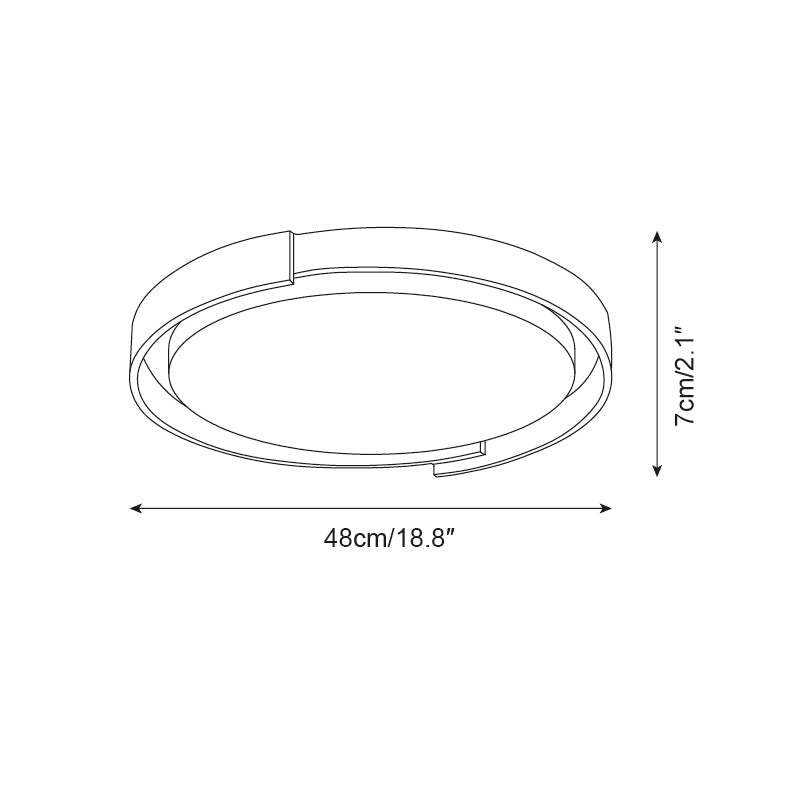 Juvio Plafonnier Rond Minimaliste en Travertin - Neutralighting
