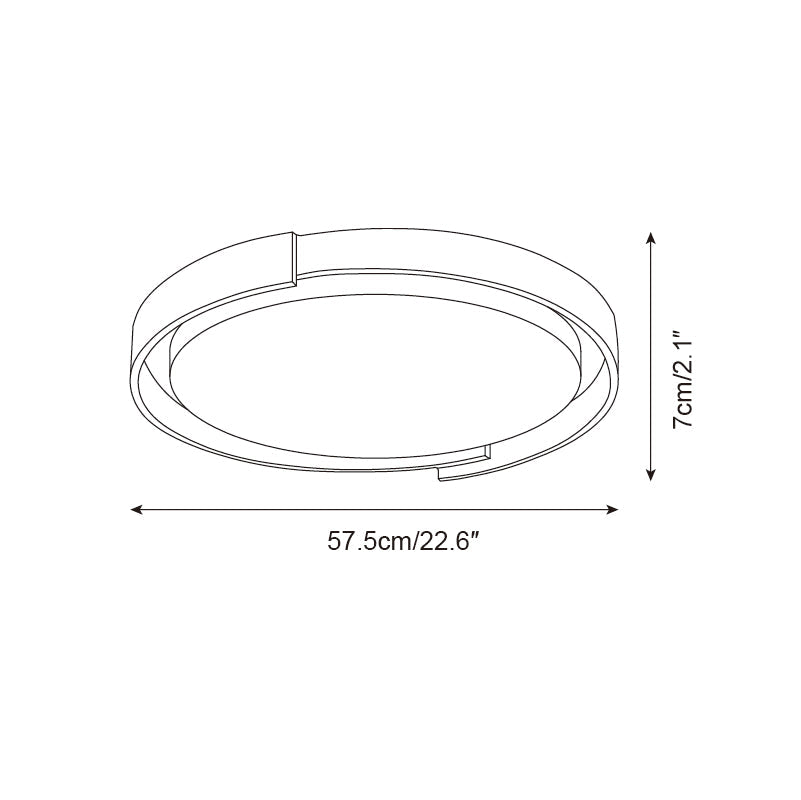 Juvio Plafonnier Rond Minimaliste en Travertin - Neutralighting