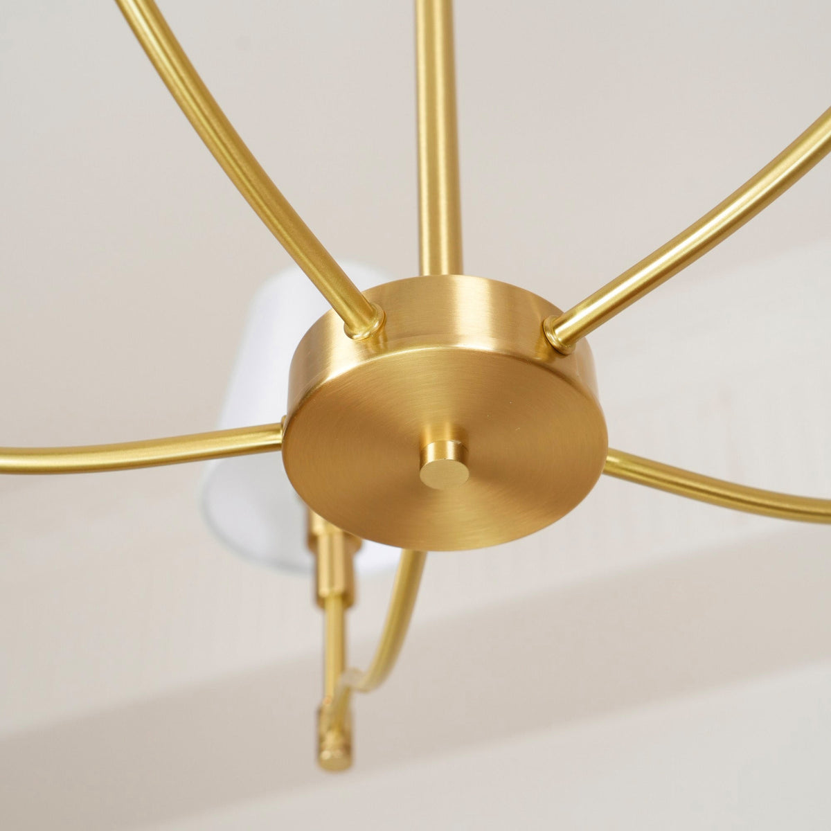 Unfold Chandelier Métal Laiton Tissu Traditionnel Vintage - Neutralighting