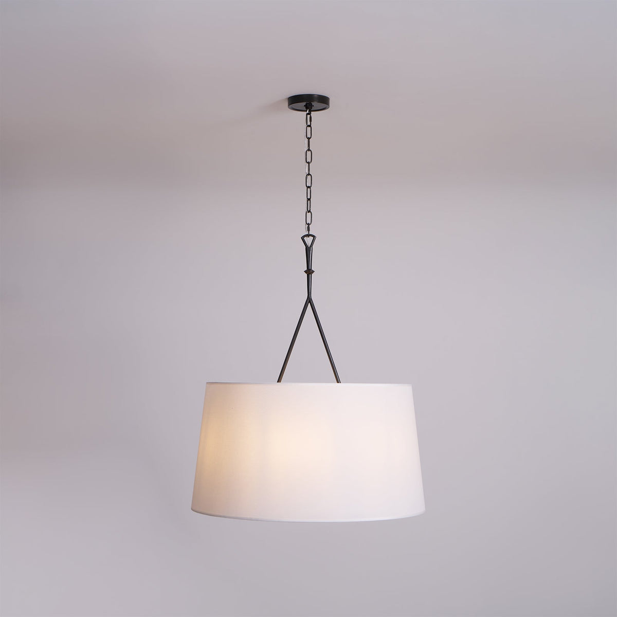 Wink Lampe Pendante En Laiton Et Tissu Minimaliste Moderne - Neutralighting