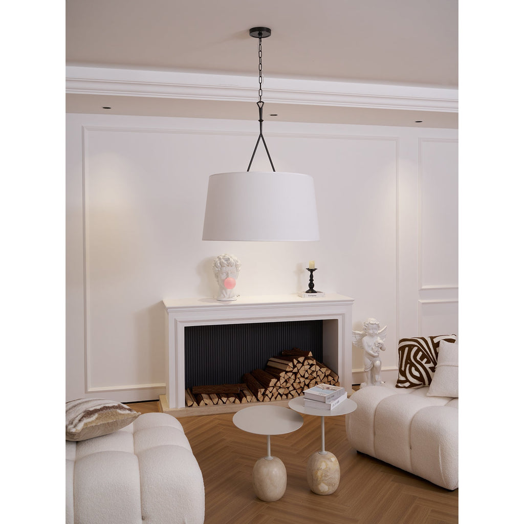 Wink Lampe Pendante En Laiton Et Tissu Minimaliste Moderne - Neutralighting