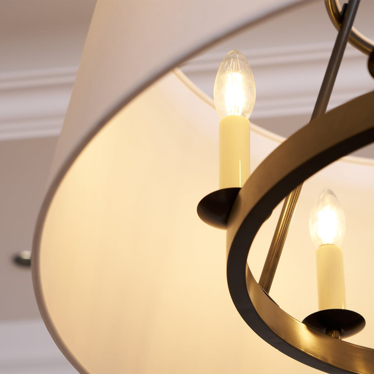 Wink Lampe Pendante En Laiton Et Tissu Minimaliste Moderne - Neutralighting
