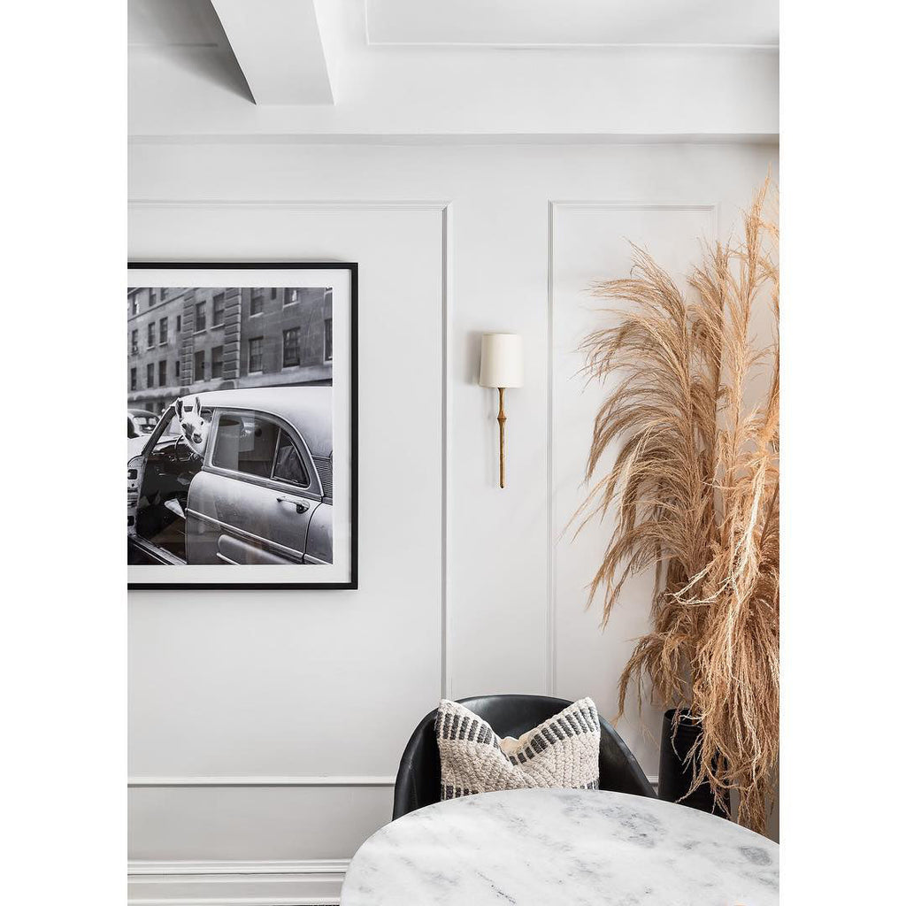 Yield Lampe Murale En Métal Laiton Tissu Vintage Unique - Neutralighting