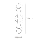 Aura Lampe Murale En Travertin Et Verre Minimaliste Moderne - Neutralighting