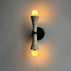 Aura Lampe Murale En Travertin Et Verre Minimaliste Moderne - Neutralighting