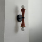 Aura Lampe Murale En Travertin Et Verre Minimaliste Moderne - Neutralighting