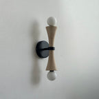 Aura Lampe Murale En Travertin Et Verre Minimaliste Moderne - Neutralighting