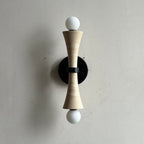 Aura Lampe Murale En Travertin Et Verre Minimaliste Moderne - Neutralighting