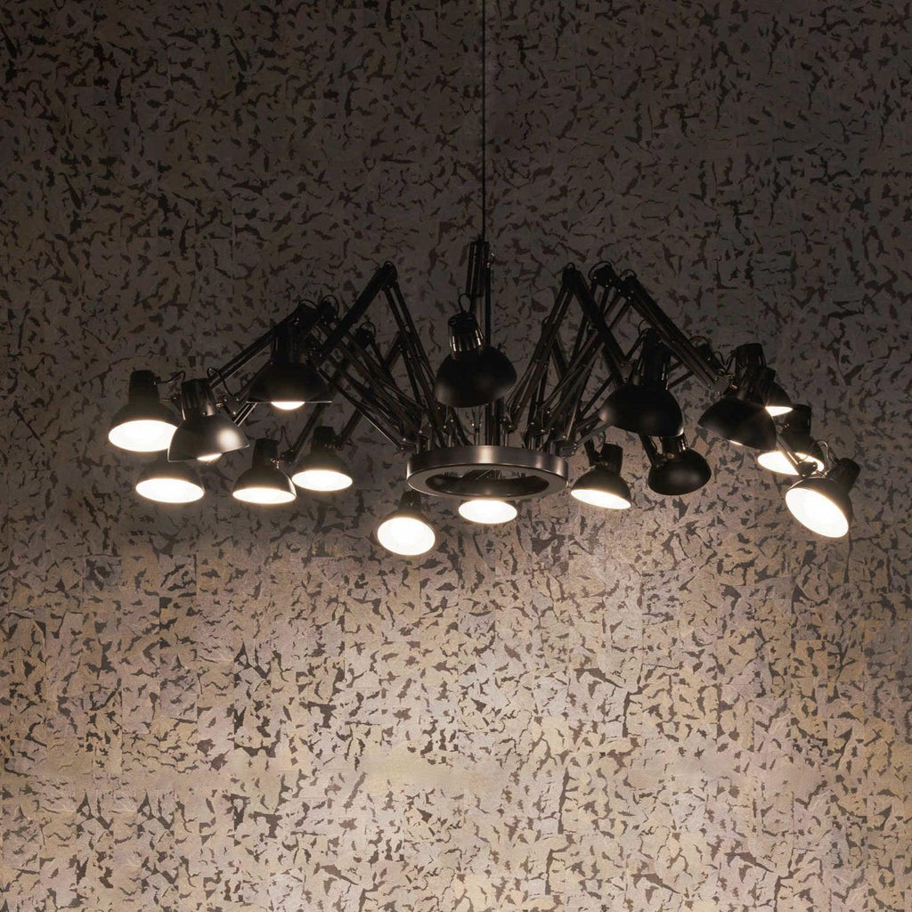Lustra Chandelier Noir à Bras Multiples Ajustables - Neutralighting