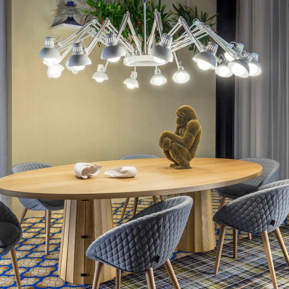 Lustra Chandelier Noir à Bras Multiples Ajustables - Neutralighting