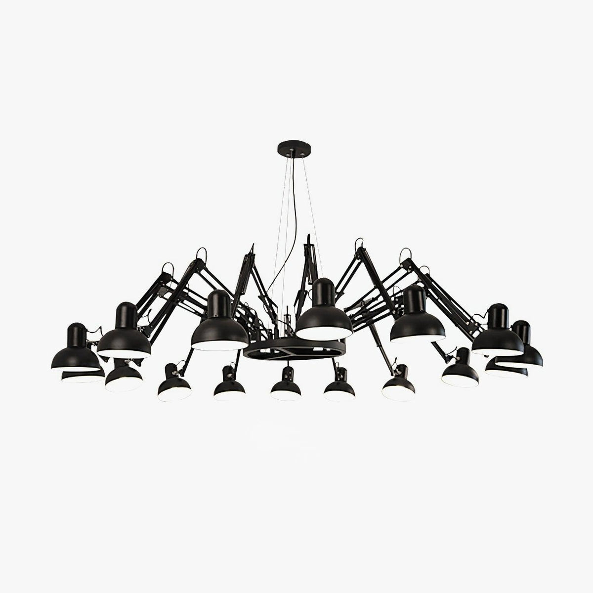 Lustra Chandelier Noir à Bras Multiples Ajustables - Neutralighting