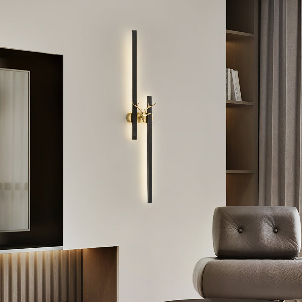 Vavinisra Classique Cerf Laiton Applique - Neutralighting