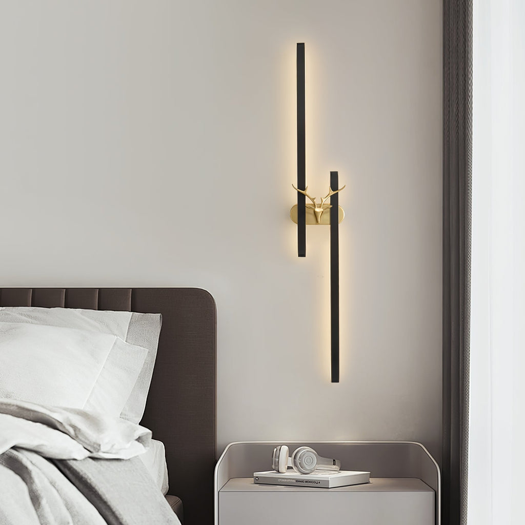 Vavinisra Classique Cerf Laiton Applique - Neutralighting