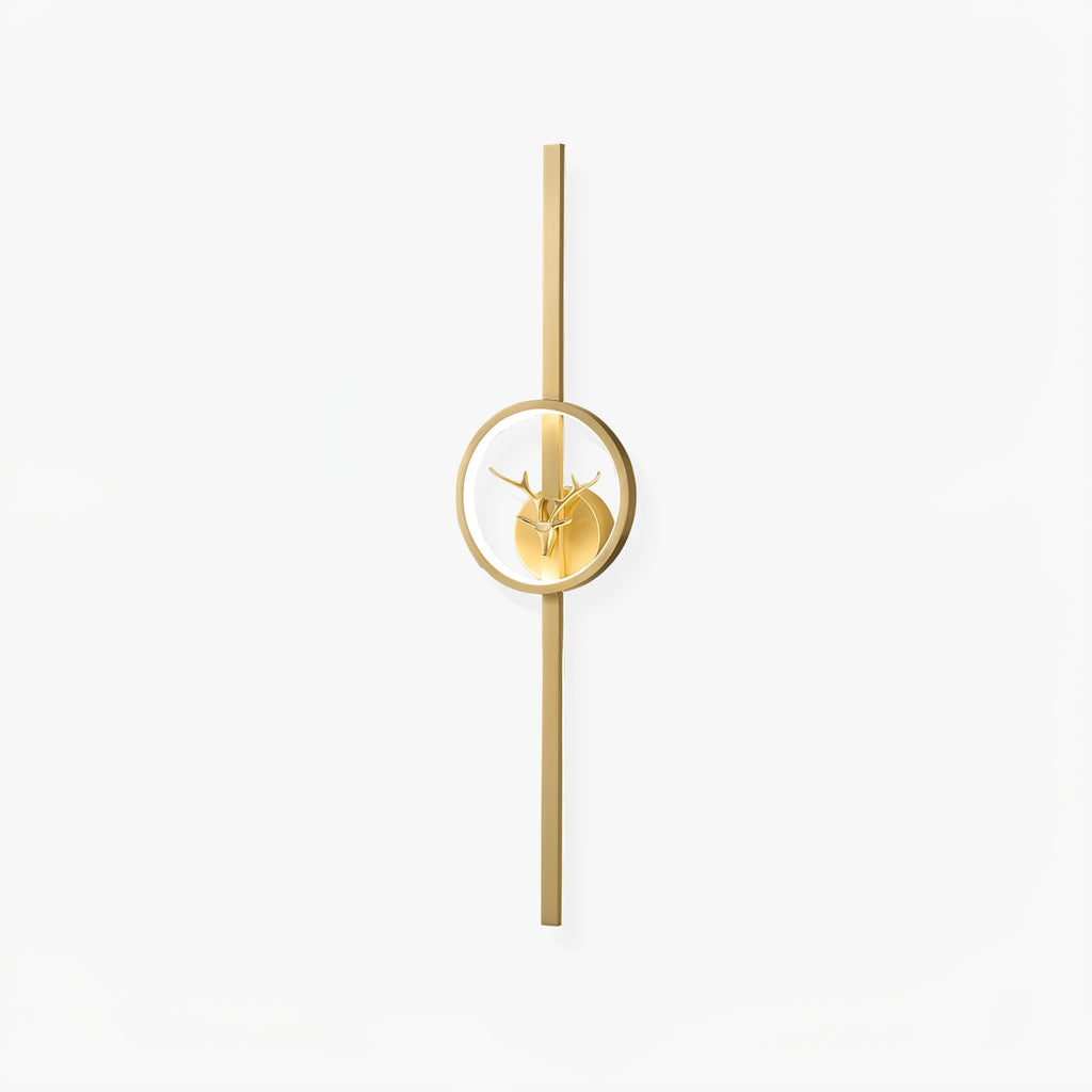 Vavinisra Classique Cerf Laiton Applique - Neutralighting
