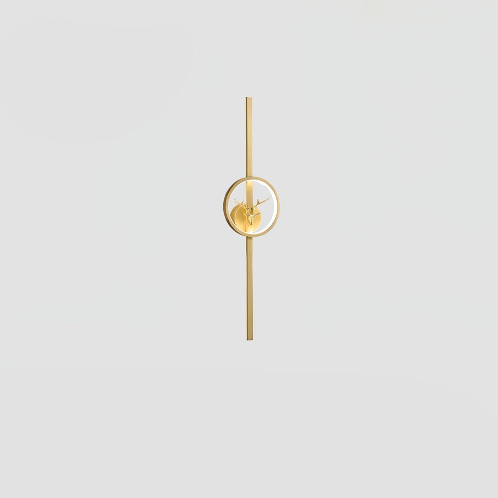 Vavinisra Classique Cerf Laiton Applique - Neutralighting