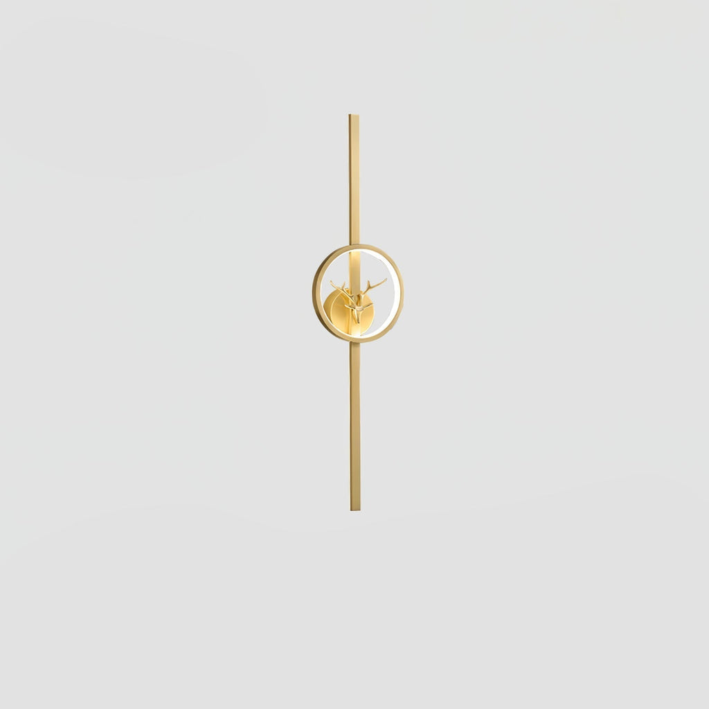 Vavinisra Classique Cerf Laiton Applique - Neutralighting