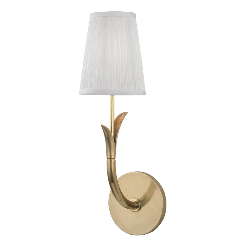 Elys Lampe Murale en Métal Laiton et Tissu Minimaliste Moderne - Neutralighting