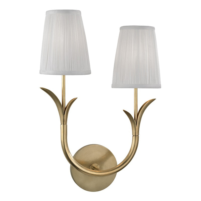 Elys Lampe Murale en Métal Laiton et Tissu Minimaliste Moderne - Neutralighting