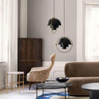 Lustra Lampe Pendante Boule Déformée Dorée - Neutralighting