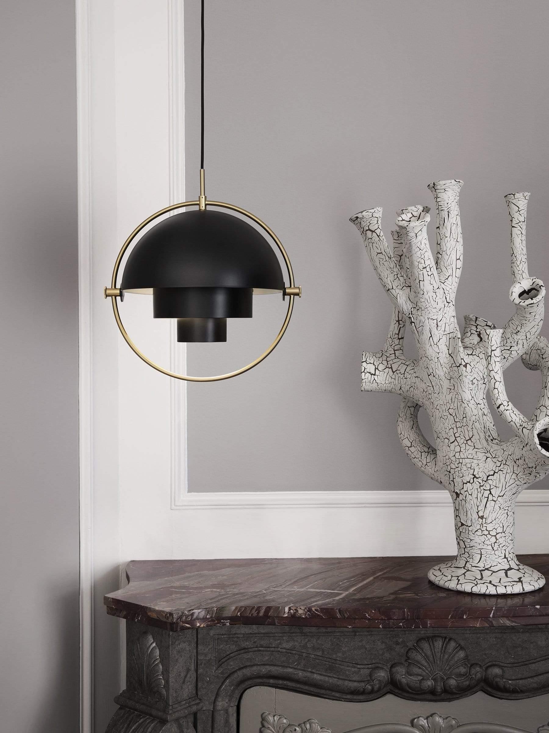 Lustra Lampe Pendante Boule Déformée Dorée - Neutralighting