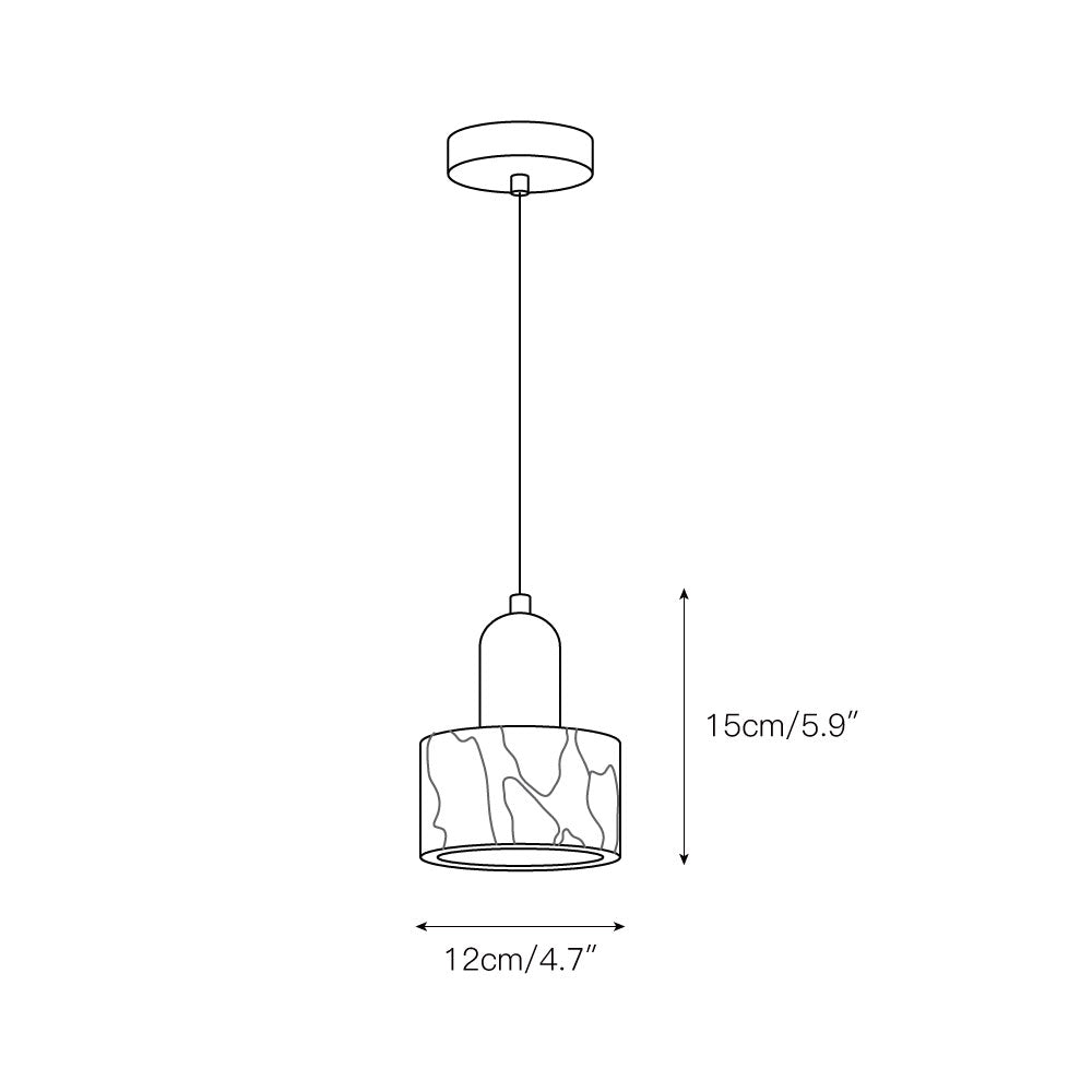 Flair Lampe Pendante en Marbre et Métal Minimaliste Moderne - Neutralighting