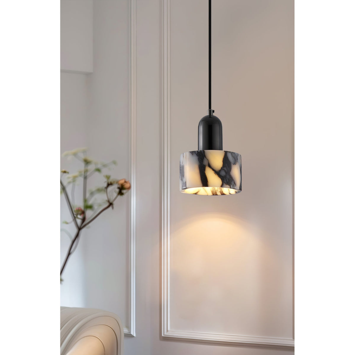 Flair Lampe Pendante en Marbre et Métal Minimaliste Moderne - Neutralighting