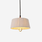 Delaney Lampe Pendante Plissée Ajustable Élégante - Neutralighting