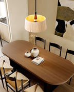 Delaney Lampe Pendante Plissée Ajustable Élégante - Neutralighting