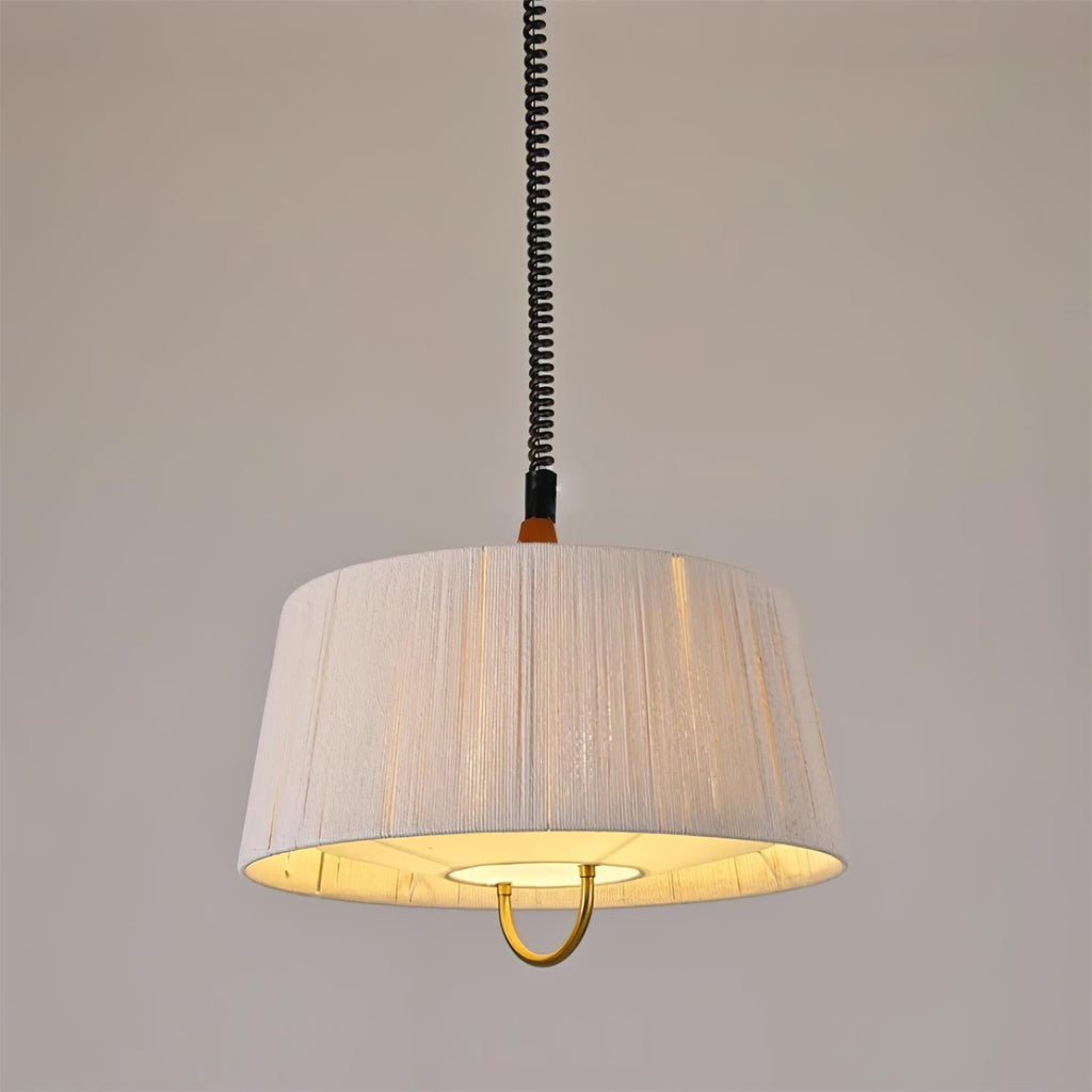 Delaney Lampe Pendante Plissée Ajustable Élégante - Neutralighting